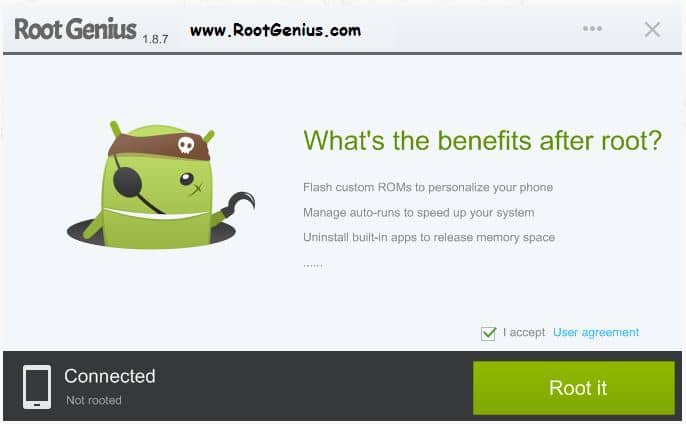 Latest Root Genius tool for Rooting Samsung and LG Android Devices