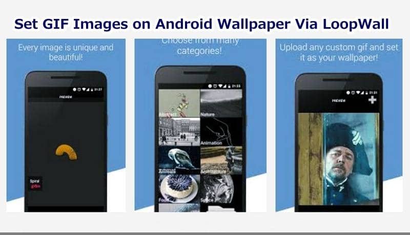 Set GIF Image on Android Wallpaper via LoopWall App