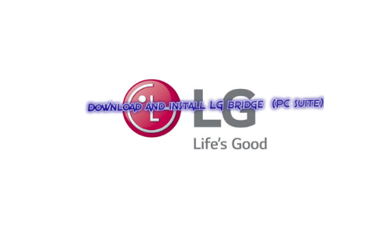 Download and install LG bridge (PC suite)
