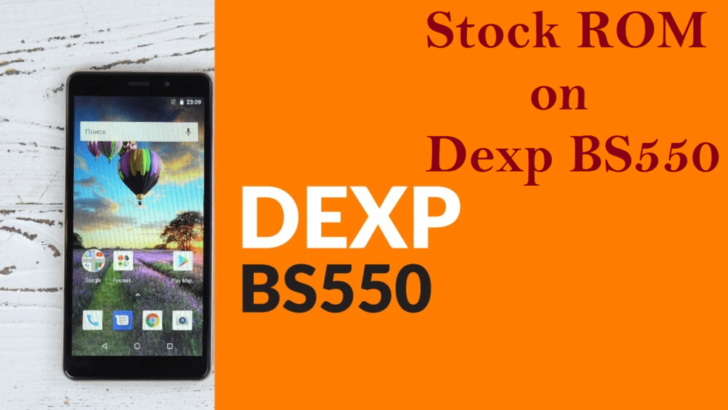 Install Stock ROM On Dexp BS550